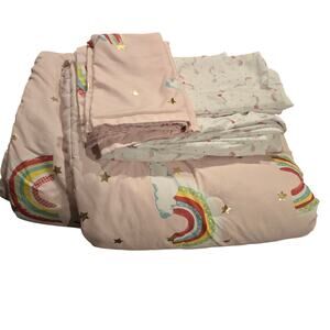 Mi Zone Rainbows and Unicorns Full Size Bedding Set - Comforter, Shams, Sheets